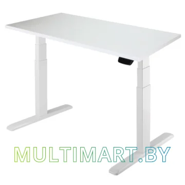 Стол для работы стоя ErgoSmart Unique Ergo Desk 1360x800x36мм (альпийский белый/белый)